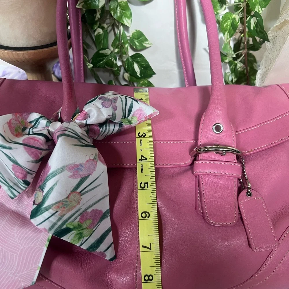 Coach Vintage Pink Leather Soho Satchel with Silver Hardware - Picture 10 of 12